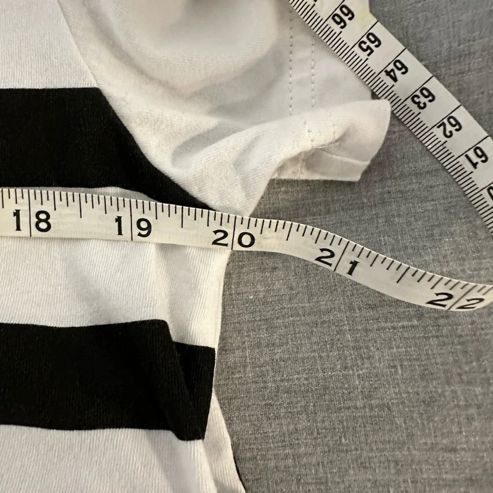 Kenneth Cole White Tee with Black Stripes